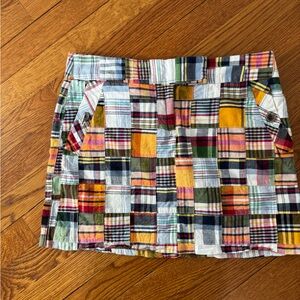J Crew Madras Skirt